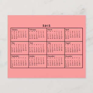 2012 Calendar Flyer