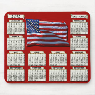 2012 Calendar Mousepad