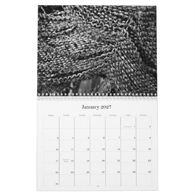 2012 Calendar - Organic abstract (Jan 2027)