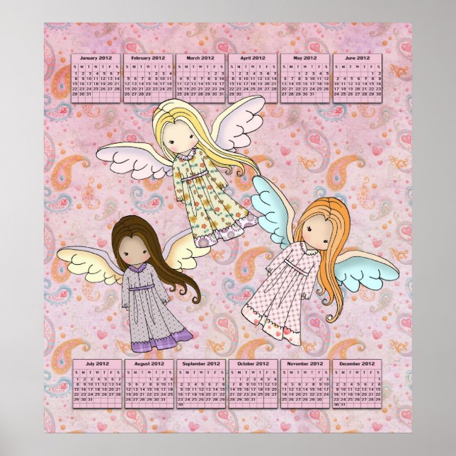 2012 Calendar Poster Three LIttle Angels (Front)