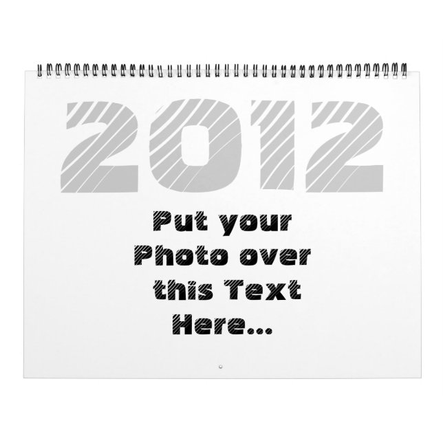 2012 Customisable Calendar (Cover)
