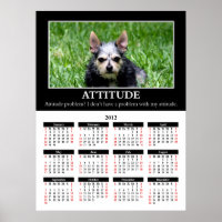 2012 Demotivational Wall Calendar: Attitude