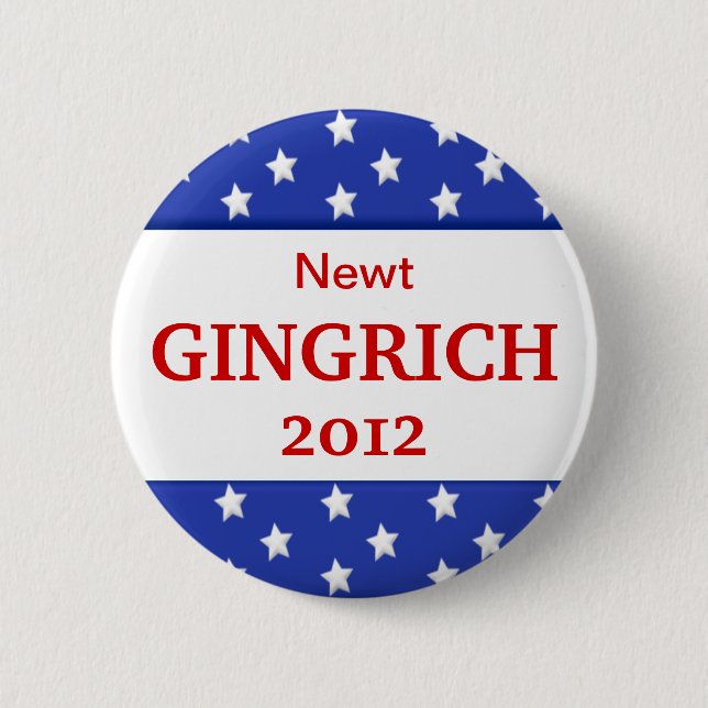 2012  Gingrich Campaign Button (Front)