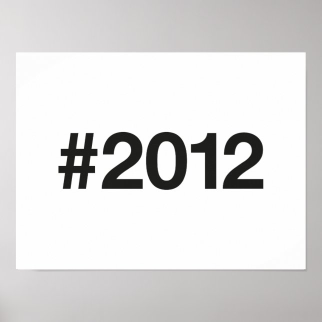 2012 Hashtag 13 Birthday Anniversary Poster (Front)