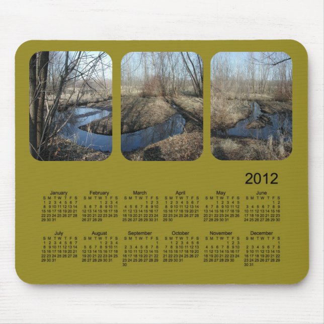 2012 Landscape Calendar Mouse Pad (Front)