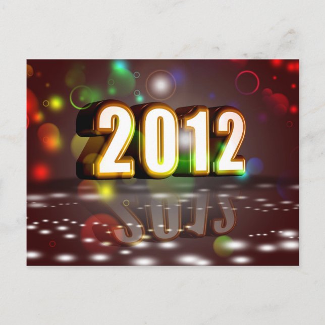 2012 New Year Holiday Postcard (Front)