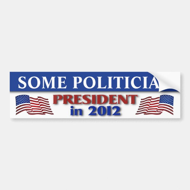 2012 Presidential Election Customisable Bumper Sticker (Front)