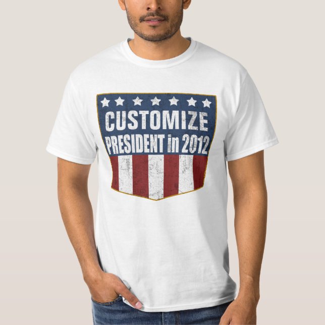 2012 Presidential Election Customisable Shirt (Front)