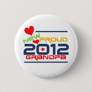 2012 Proud Grandpa T-shirts and Gifts 6 Cm Round Badge
