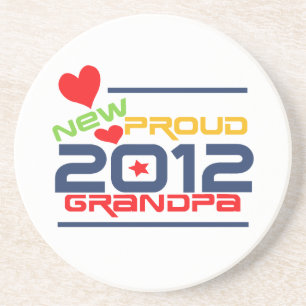 2012 Proud Grandpa T-shirts and Gifts Coaster