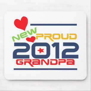 2012 Proud Grandpa T-shirts and Gifts Mouse Pad