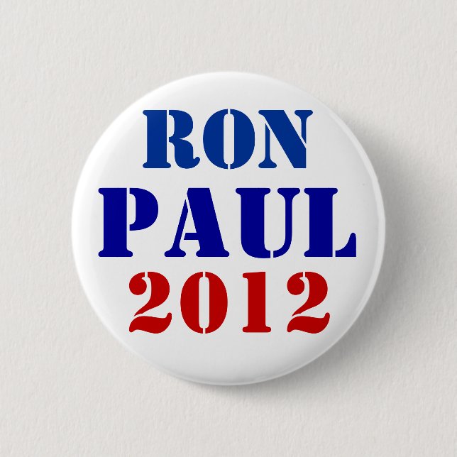 2012 Ron Paul 6 Cm Round Badge (Front)