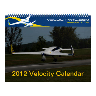 2012 Velocity Kitplane Calendar - All Sizes