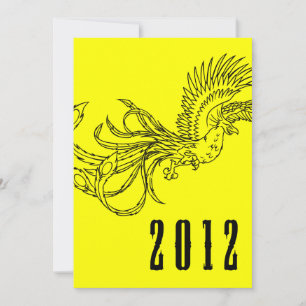 2012 : year of the dragon invitation