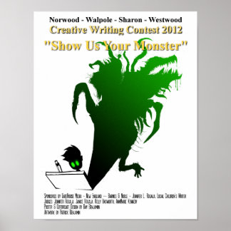 2012 Youth Writing Contest "Show Us Your Monster" Poster