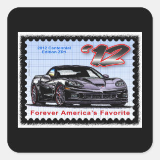 2012 Z06 Centennial Edition Corvette Square Sticker