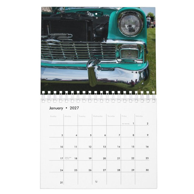 2013 56 Chevy Calendar (Jan 2027)