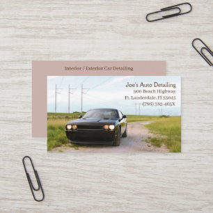 2013 Black American Muscle Car  Business Card