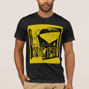 2013 - Black and yellow vintage - T-Shirt