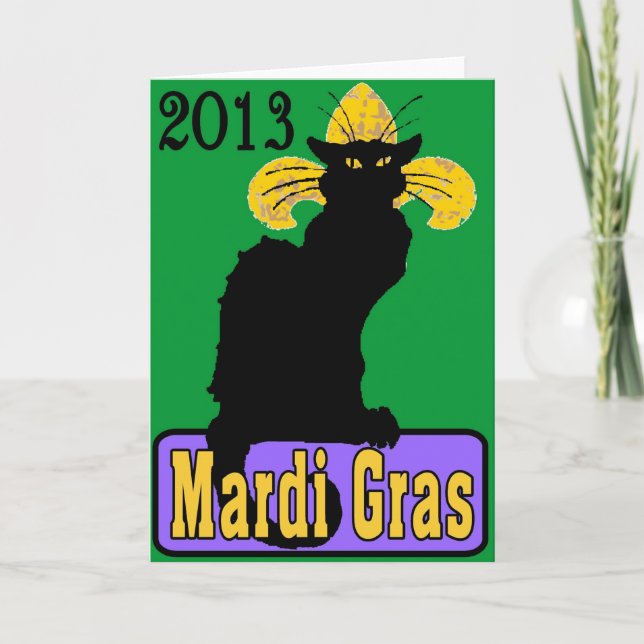 2013 Black Cat Tuesday Gras Card (Front)