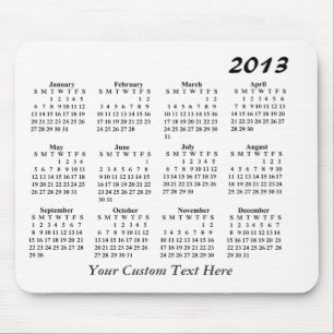 2013 Calendar Mousepad