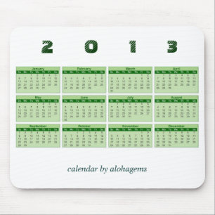 2013 Calendar Mousepad