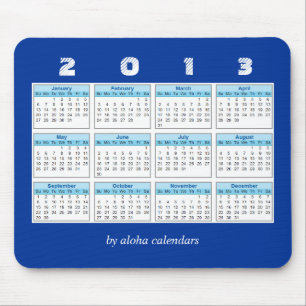 2013 Calendar Mousepad