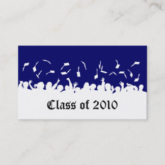2013 Cap & Gown Graduation Status Card (navy)