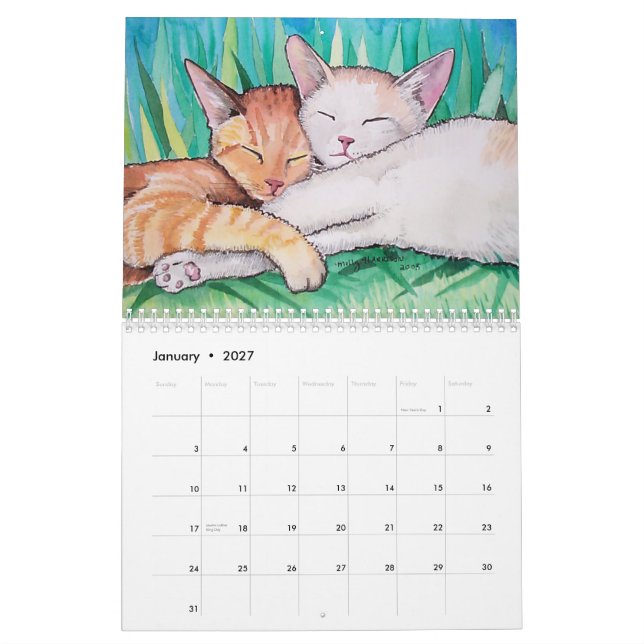 2013 Cat Calendar by Molly Harrison (Jan 2027)