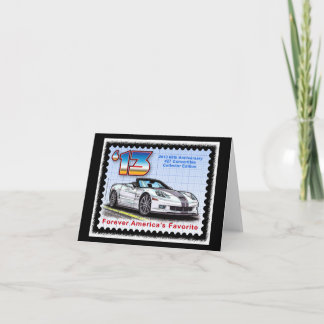 2013 Corvette 60th Anniversary Convertible Card