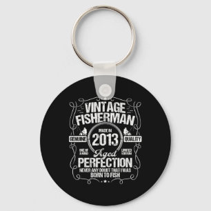 2013 Fishing Birthday For Fisherman 2013 Year Born Key Ring