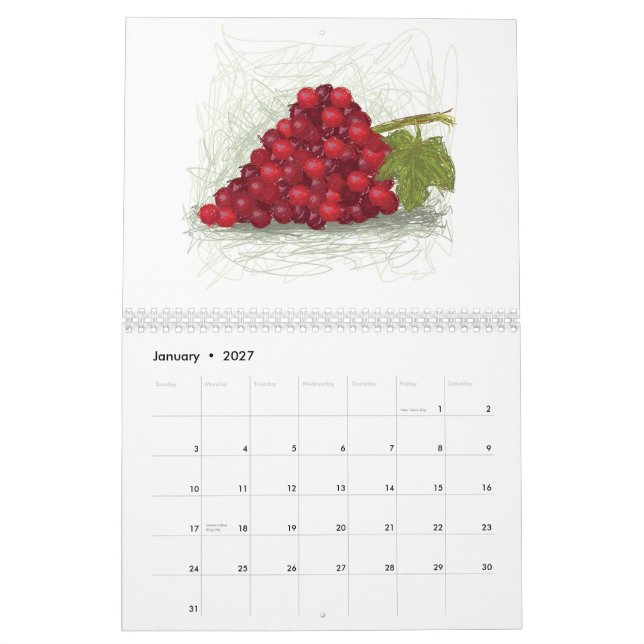2013 fruits calendar I (Jan 2027)
