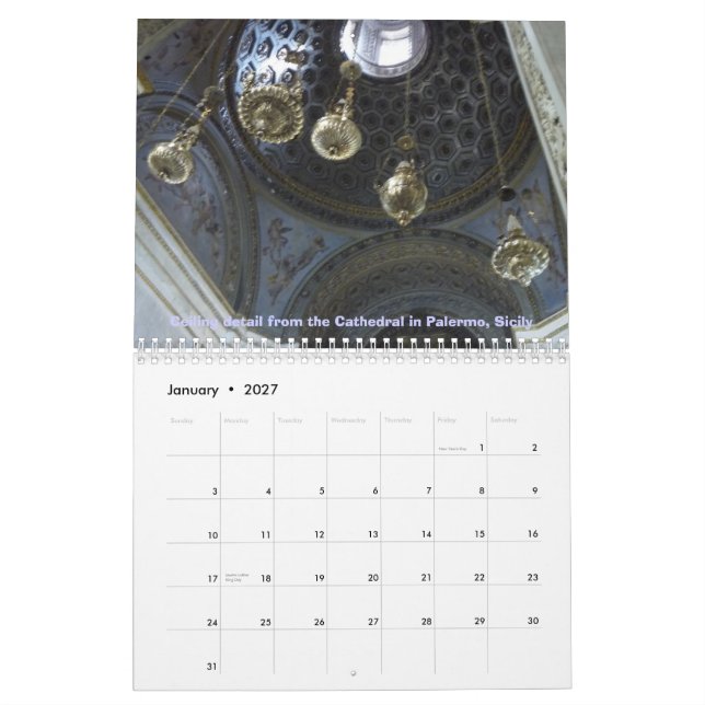 2013 Italian Heritage Tour Calendar (Jan 2027)