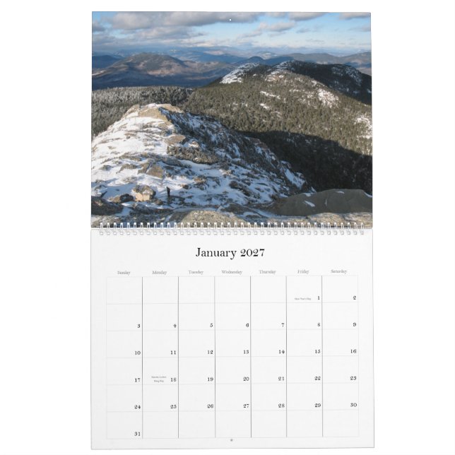 2013 Large Wild New Hampshire Wall Calendar (Jan 2027)