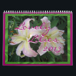 2013 Lovely Lilies Calendar- personalise it Calendar<br><div class="desc">Everyone loves flowers and many say Lilies are their favourites so this calendar is a perfect choice for yourself or as a gift for a friend, family member, or a co-worker. To see matching cards and coordinating gift items, go to my LILIES SECTION or type lily in my searchbox on...</div>