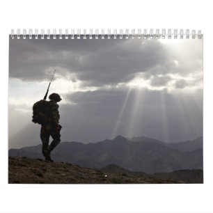 2013 Military Silhouettes In God We Trust Calendar