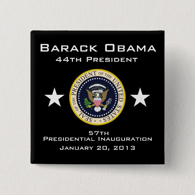 2013 Presidential Inauguration 15 Cm Square Badge (Front)