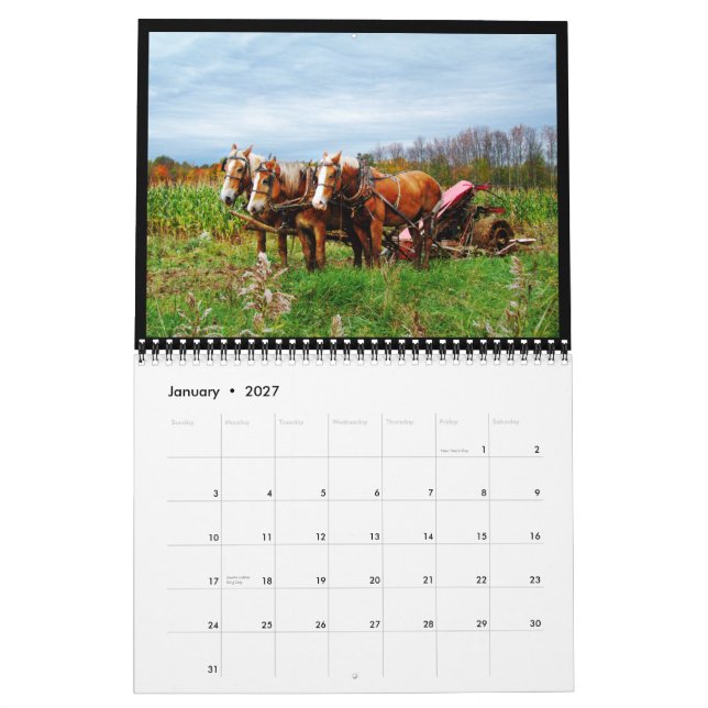 2013 Rural Barn Art Calendar (Jan 2027)