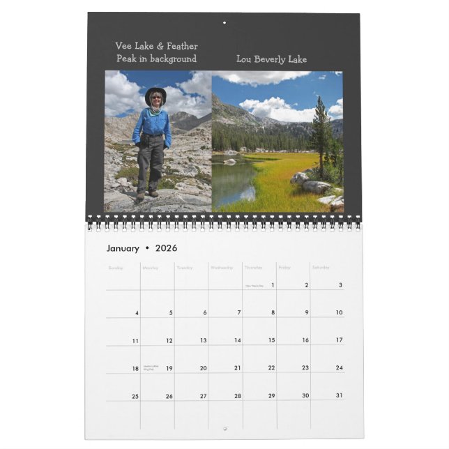 2013 Sierras Calendar Marie Lk & Bear Lks Basin (Jan 2026)