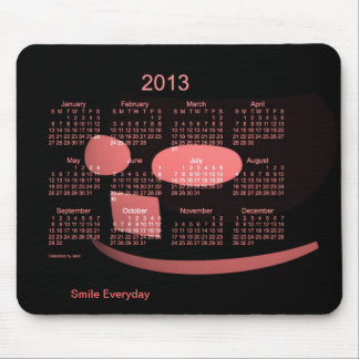 2013 Smile Calendar Mouse Pad