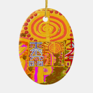 2013 ver. REIKI Healing MASTER Symbols Ceramic Tree Decoration