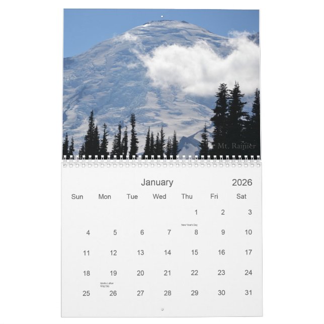 2013 Washington State Calendar (Jan 2026)