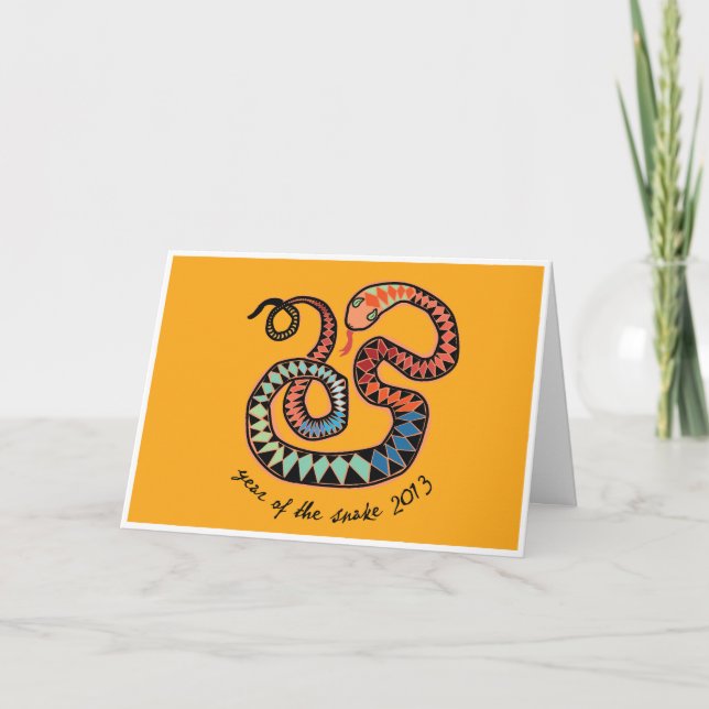 2013 Year of the Snake greeting card (Front)