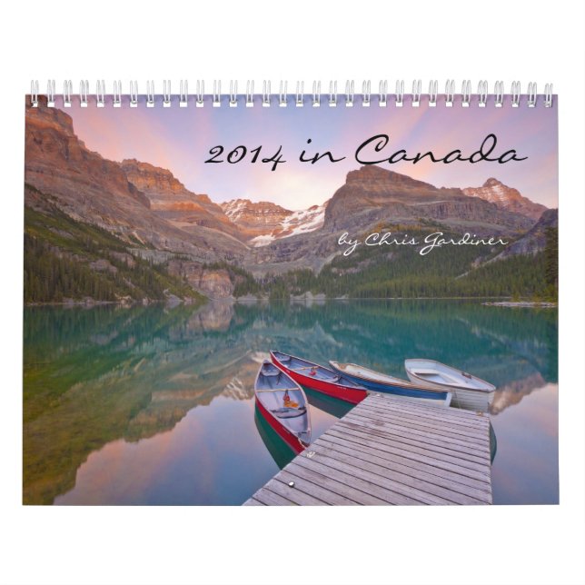 2014 12-month Calendar in Canada Scenics (Cover)