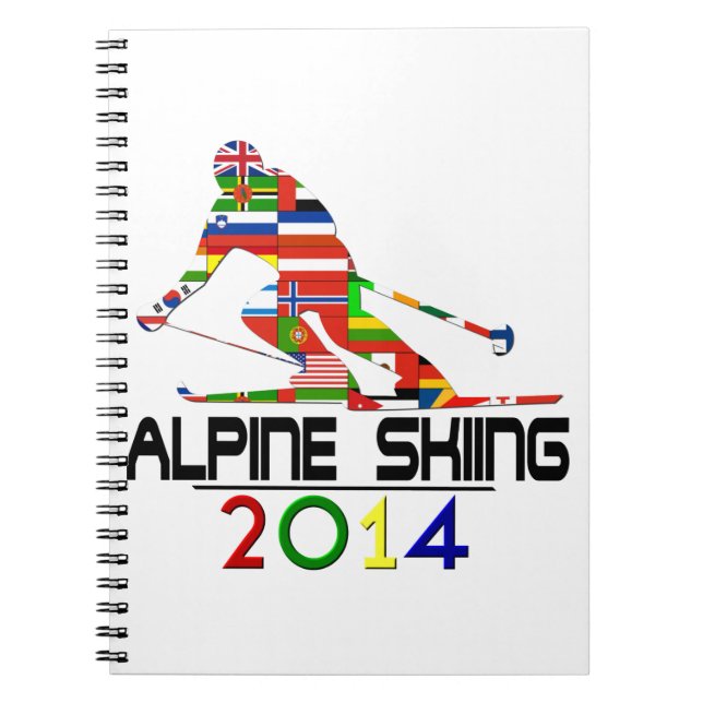 2014: Alpine Skiing Spiral Notebook (Front)