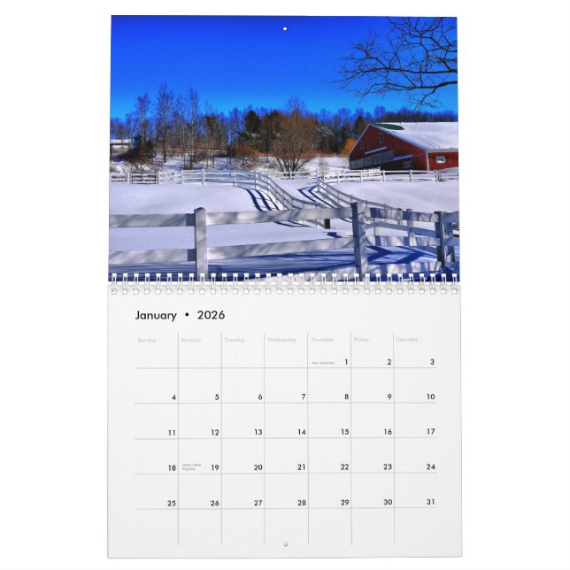 2014 Barns of New England - 2 Calendar (Jan 2026)