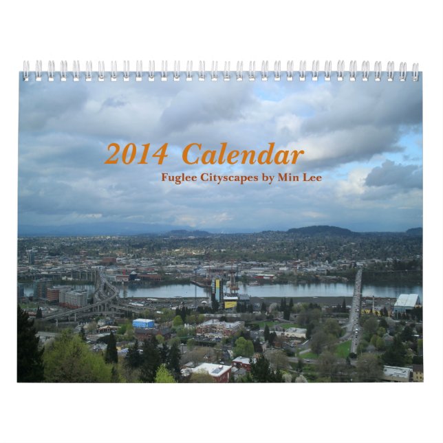 2014 Calendar | Fuglee Cityscapes by Min Lee | 2Pg (Cover)