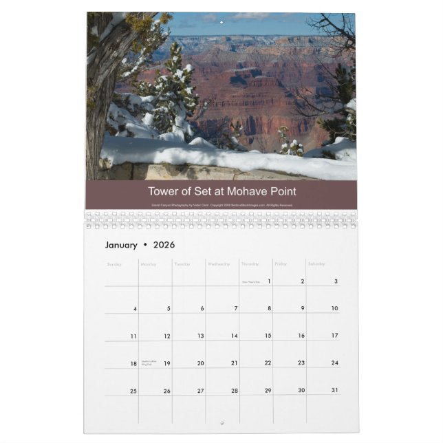 2014 Calendar Grand Canyon (Jan 2026)