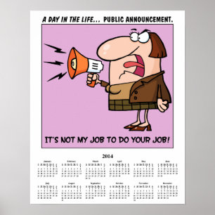 2014 Calendar Job Duties Poster