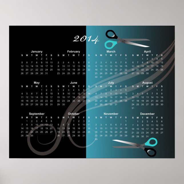 2014 calendar poster (Front)